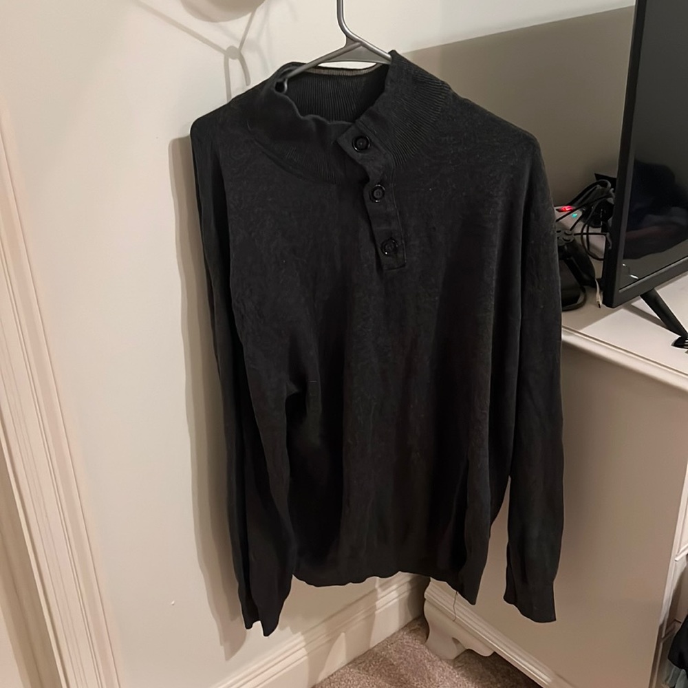dark grey sweater